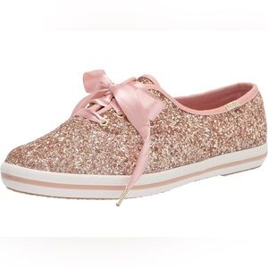 Kate Spade Keds Glitter Rose Gold Shoes Size 9